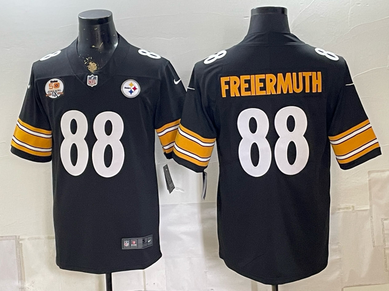 2026 Men Pittsburgh Steelers #88 Freiermuth Black Limited Nike NFL Jersey083100